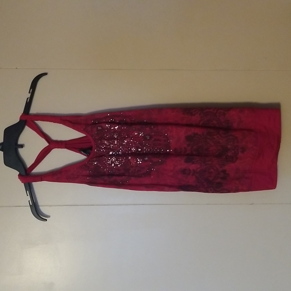 Womens Vanity racerback tank top size medium